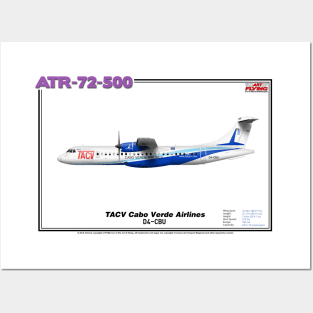 Avions de Transport Régional 72-500 - TACV Cabo Verde Airlines (Art Print) Posters and Art